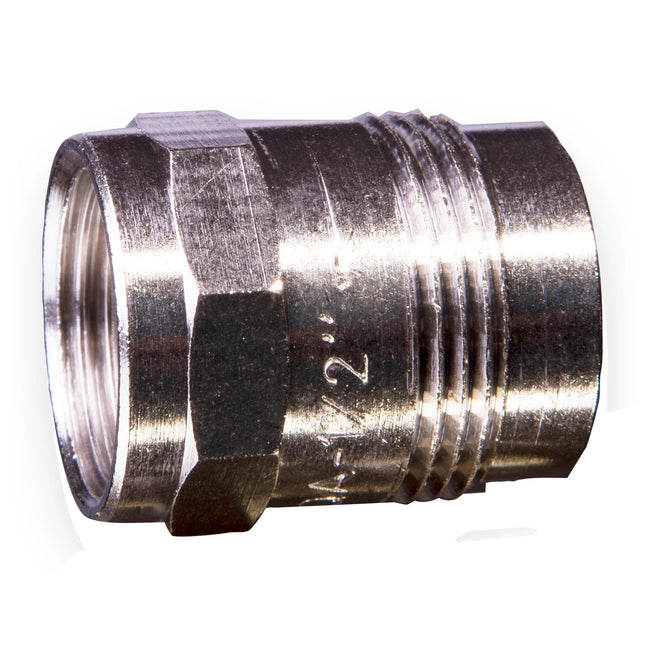 HOUSEBRAND - Gas stove fitting - M24 (M) - 1/2" (F) - Straight image