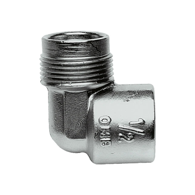 HOUSEBRAND - Gas stove fitting - M24 (M) - 1/2" (F)  - Angled image