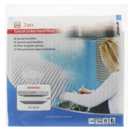 SCANPART - extractor hood filter set 47x57cm flat - L001 image