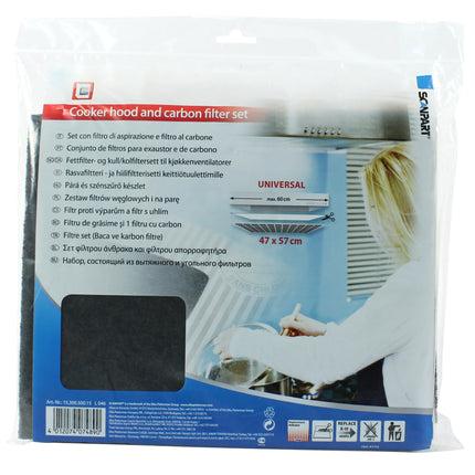 SCANPART - set extractor hood and carbon filters 47x57cm - L046 image