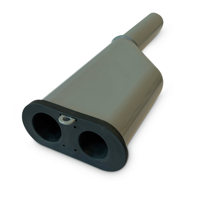 HOUSEBRAND - Y-piece drain - For washing machine/dishwasher - PVC - Gray image