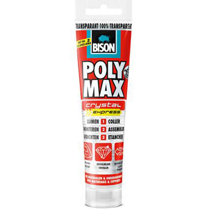 BISON - assembly adhesive transparent 90gr. - Poly Max image
