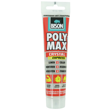 BISON - assembly adhesive transparent 90gr. - Poly Max image