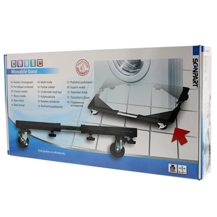 SCANPART - Washing Machine Wheeled Base - Black image