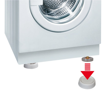 SCANPART - Anti-Vibration Pads - Round - White - Pack of 4 image