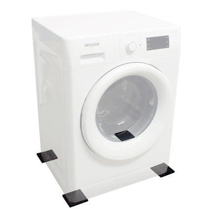 SCANPART - Anti-Slip and Anti-Vibration Pads - Square - 10x10 cm - Black - Pack of 4 image