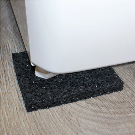 SCANPART - Anti-Slip and Anti-Vibration Pads - Square - 10x10 cm - Black - Pack of 4 image