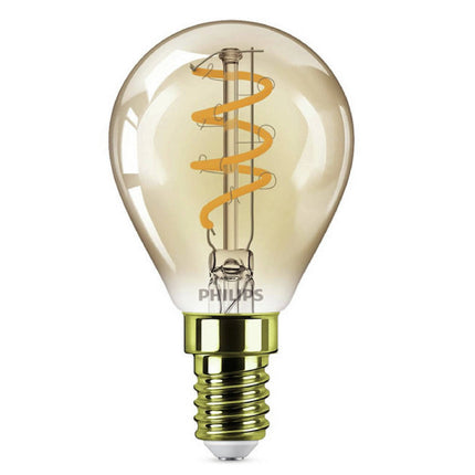 PHILIPS - Lamp - E14 - 15 W - 180 Lumens - 1800 K - Flame - Pear - Dimmable image