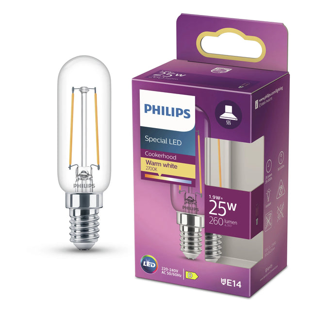 PHILIPS - Lamp - E14 - 25 W - 260 Lumens - 2700 K - Bright - Tube Lamp image