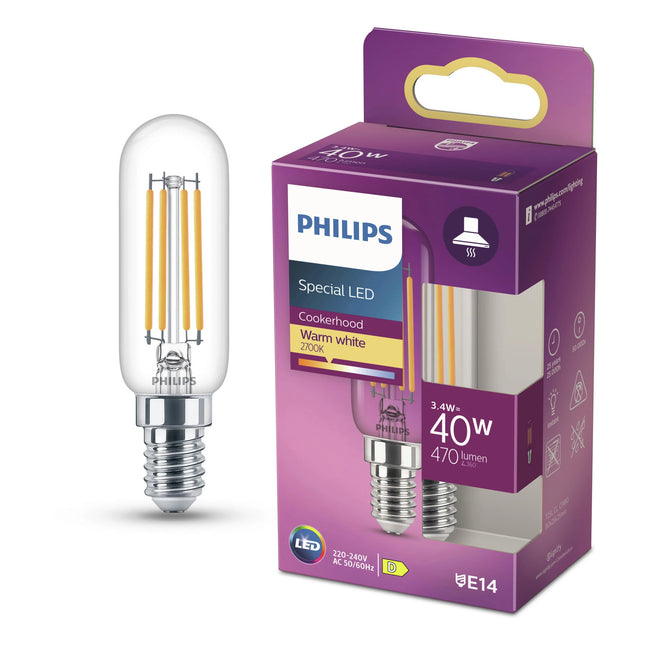 PHILIPS - Lamp - E14 - 40 W - 470 Lumens - 2700 K - Bright - Pear image