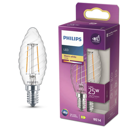 PHILIPS - Vintage Led - E14 - 25 W - 260 Lumens - 2700 K - Bright - Candle image
