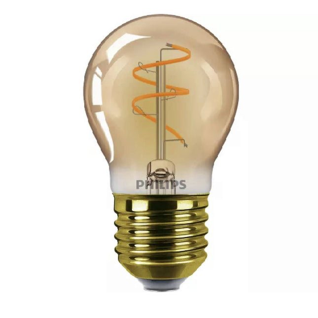 PHILIPS - Lamp - E27 - 15 W - 180 Lumens - 1800 K - Flame - Pear - Dimmable image