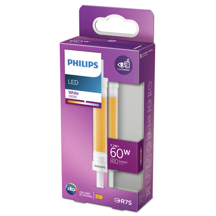 PHILIPS - Light tube - R7S - 60 W - 810 Lumen - 3000 K - Frosted - Light tube image