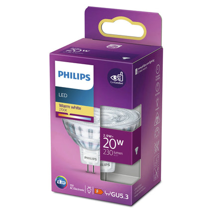 PHILIPS - Reflector Spot - GU5.3 - 20 W - 230 Lumen - 2700 K - Bright - MR16 image