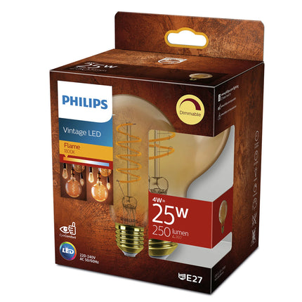 PHILIPS - Vintage Led - E27 - 25 W - 250 Lumen - 1800 K - Flame - Bulb big image