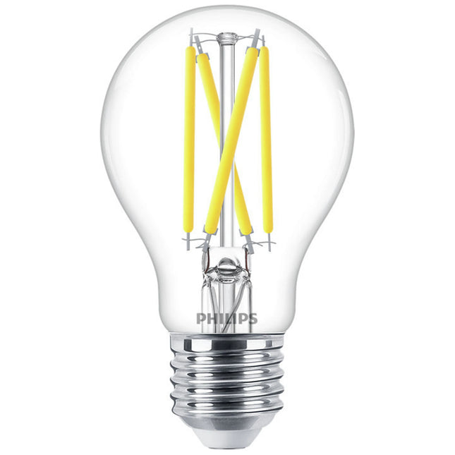 PHILIPS - Light Bulb - E27  - 60 W - 806 Lumen - 2200 K - 2700 K - Bright - Bulb - Warm Glow image
