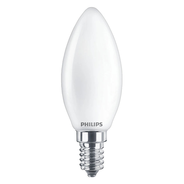 PHILIPS - Light Bulb - E14 - 40 W - 470 Lumen - 2200 K - 2700 K - Frosted - Candle - Warm Glow image