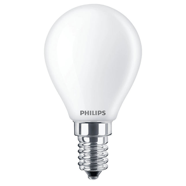 PHILIPS - Light Bulb - E14 - 40 W - 470 Lumen - 2200 K - 2700 K - Frosted - Bulb - Warm Glow image