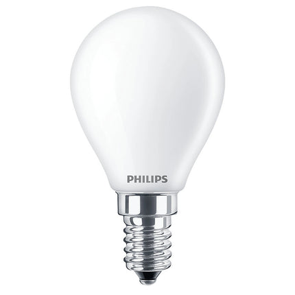 PHILIPS - Light Bulb - E14 - 40 W - 470 Lumen - 2200 K - 2700 K - Frosted - Bulb - Warm Glow image