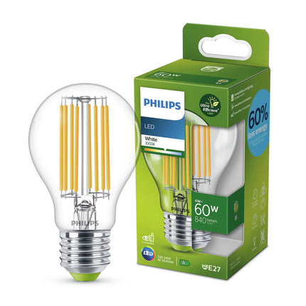 PHILIPS - Light Bulb - E27 - 60 W - 840 Lumen - 3000 K - Bright - Bulb image