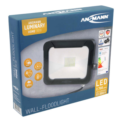 ANSMANN WFL2400 - Led Wall Lamp - IP 65 - Orientable - Hanging bracket - 20 W - 2700 Lumen - 5000 K - Bright - Spotlight image