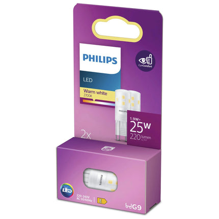 PHILIPS - Capsule - G9 - 25 W - 220 Lumen - 2700 K - Frosted - Capsule - Duo Pack image