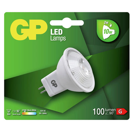 GP - Reflector Spot - GU4 - 10 W - 100 Lumen - 2700 K - Bright - Reflector Spot image