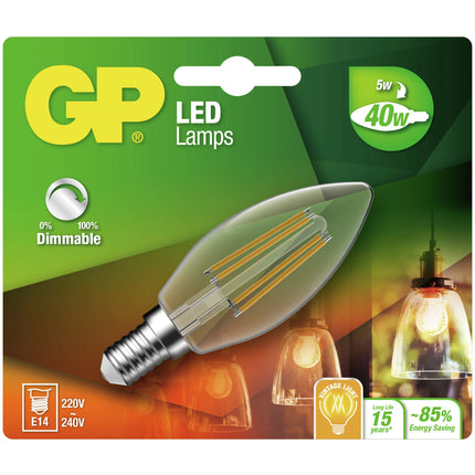 GP - Light Bulb - E14 - 40 W - 470 Lumen - 2700 K - Bright - Bulb - Dimmable image
