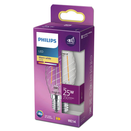 PHILIPS - Light Bulb - E14 - 25 W - 250 Lumen - 2700 K - Bright - Candle image