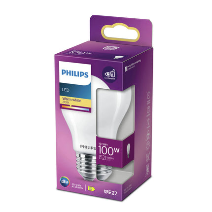 PHILIPS - Light Bulb - E27 - 100 W - 1521 Lumen - 2700 K - Frosted - Bulb image