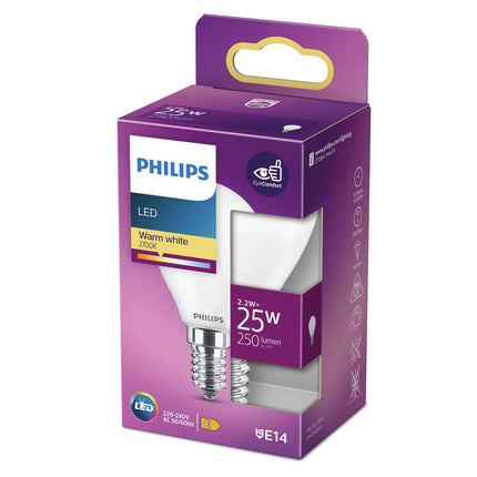 PHILIPS - Light Bulb - E14 - 25 W - 250 Lumen - 2700 K - Frosted - Bulb image