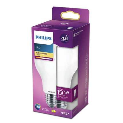 PHILIPS - Light Bulb - E27 - 150 W - 2452 Lumen - 2700 K - Frosted - Bulb image