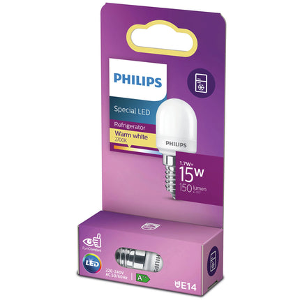 PHILIPS - Refrigerator Bulb - E14 - 15 W - 150 Lumen - 2700 K - Frosted - Bulb image