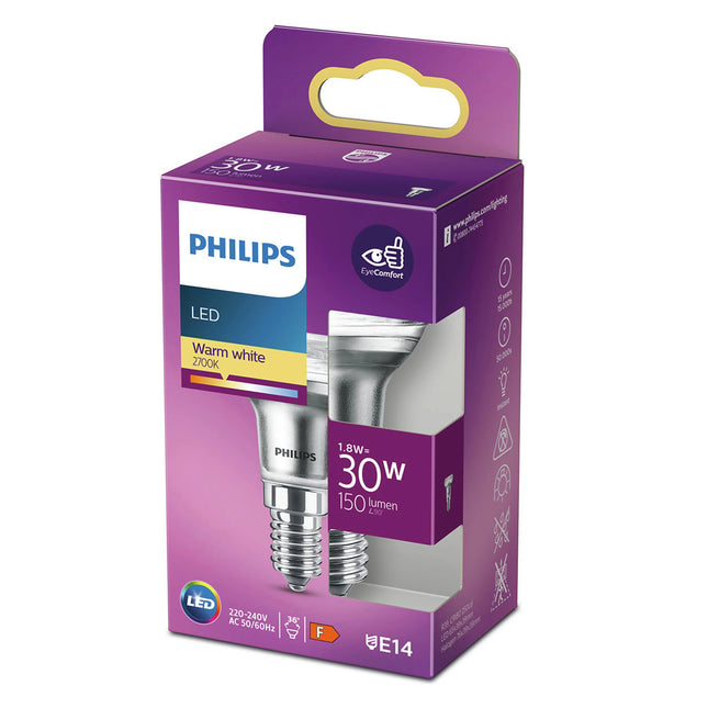 PHILIPS - Reflector Spot - E14 - 30 W - 150 Lumen - 2700 K - Bright - Bulb image