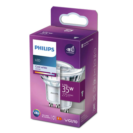 PHILIPS - Reflector Spot - GU10 - 35 W - 275 Lumen - 4000 K - Bright - Reflector Spot image