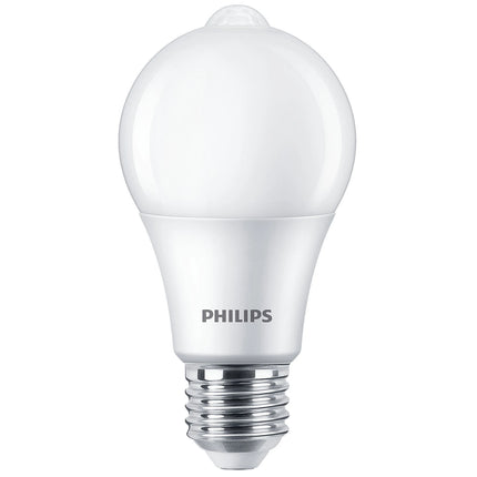PHILIPS - Sensor Led - E27 - 60 W - 806 Lumen - 2700 K - Frosted - Bulb - Day - Night + Motion Switch image