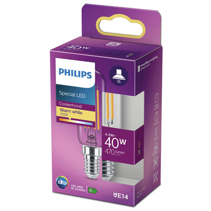 PHILIPS - Cookerhood Bulb - E14 - 40 W - 470 Lumen - 2700 K - Bright - Bulb image