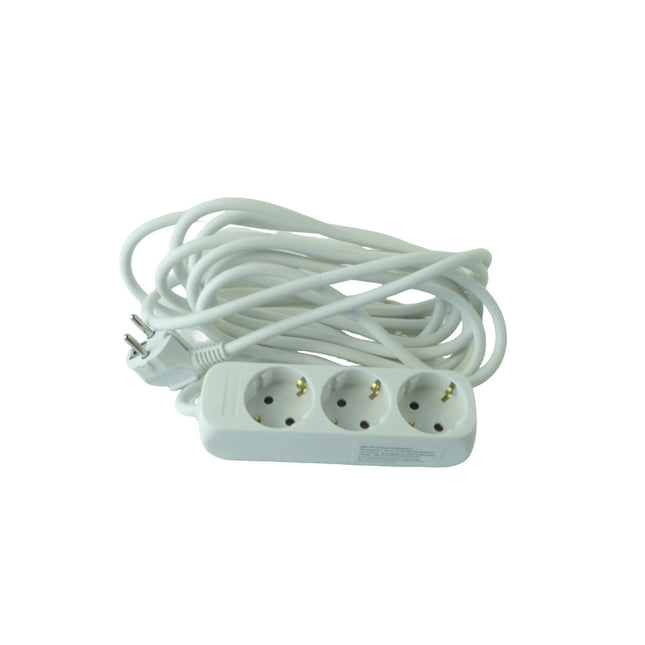 SCANPART - Table Socket - 3 x EU socket to EU plug - 5.0 m image
