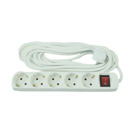 SCANPART - Table Socket - 5 x EU socket to EU plug - 1.5 m image