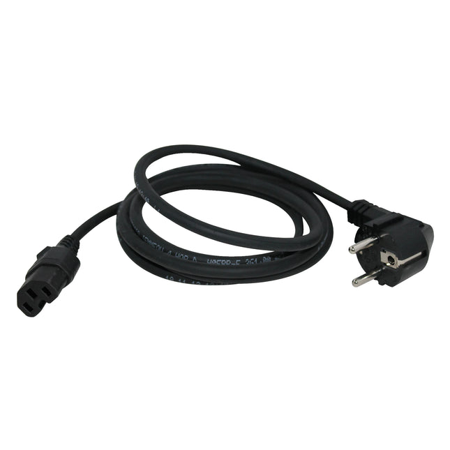 SCANPART - Device cord - Plug 230 V (Male) - C15- Schuko (Female) 2.0 m 3 x 1.0 mm Heat resistant up to 120 C - KEMA approval image