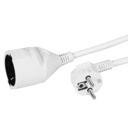 SCANPART - Extension cable - Socket 230 V (Male) - Plug 230 V (Female) 3.0 m 3 x 1.5 mm Grounded|Soft PVC|Angled plug image