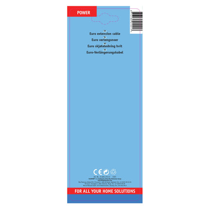 SCANPART - Extension cable - Socket 230 V (Male) - Plug 230 V (Female) 3.0 m 2 x 0.75 mm Compact|Not Grounded image