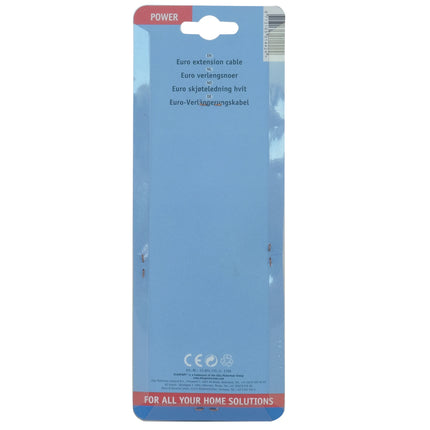 SCANPART - Extension cable - Socket 230 V (Male) - Plug 230 V (Female) 5.0 m 2 x 0.75 mm Compact|Not Grounded image