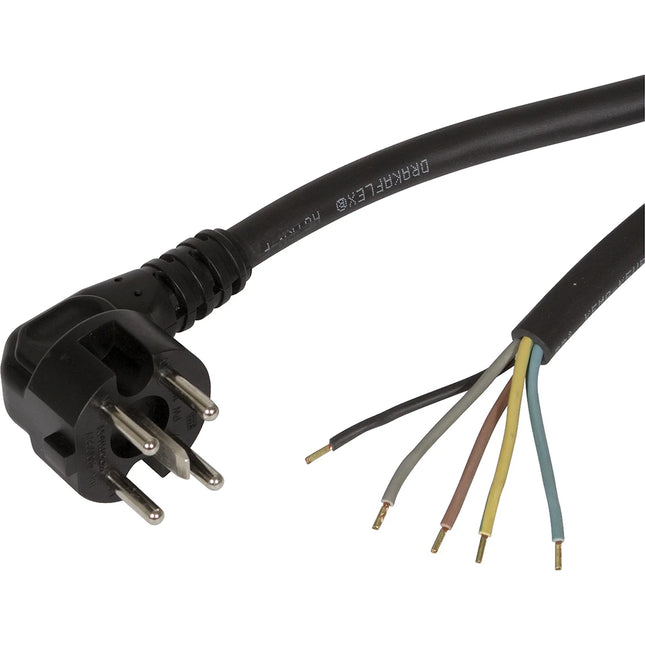 HOUSEBRAND - Perilex Connection Cable - Perilex (Male) - angled - Cable 400V 2.0 m 5 x 1.5 mm Molded plug image