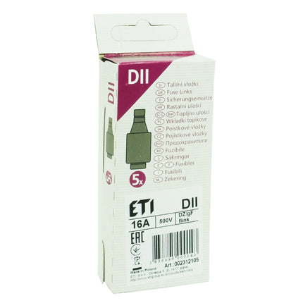 HOUSEBRAND - fuse fast 16A (gray) 5pcs. image