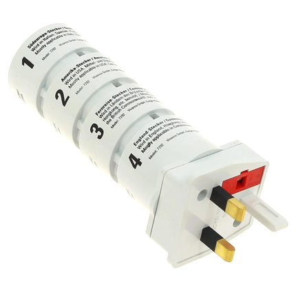 VIVANCO - Travel Plug set - EU plug | US plug to US plug | UK plug | Commonwealth plug image