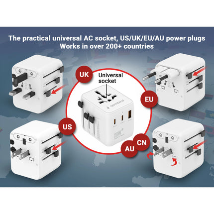 GEMBIRD - universal world travel adapter image