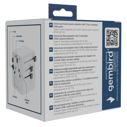 GEMBIRD - universal world travel adapter image