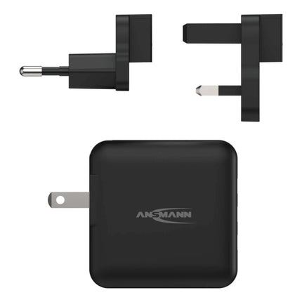 ANSMANN - Adapter plug - 3 x USB A to Euro plug | US plug | UK plug image