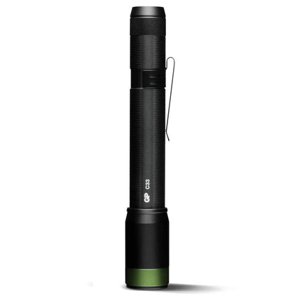 GP - Flashlight - CR33 - 150 lumens - Black + Green - 2x AA batteries image